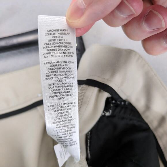 Chico's Flat Front Khaki Chino Ankle Pants Size 1.5= Women's M 10 Stretch 32x26 - Picture 9 of 10